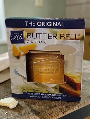 New Butter Bell - The Original Butter Bell Crock Golden Yellow Farmhouse Cottage